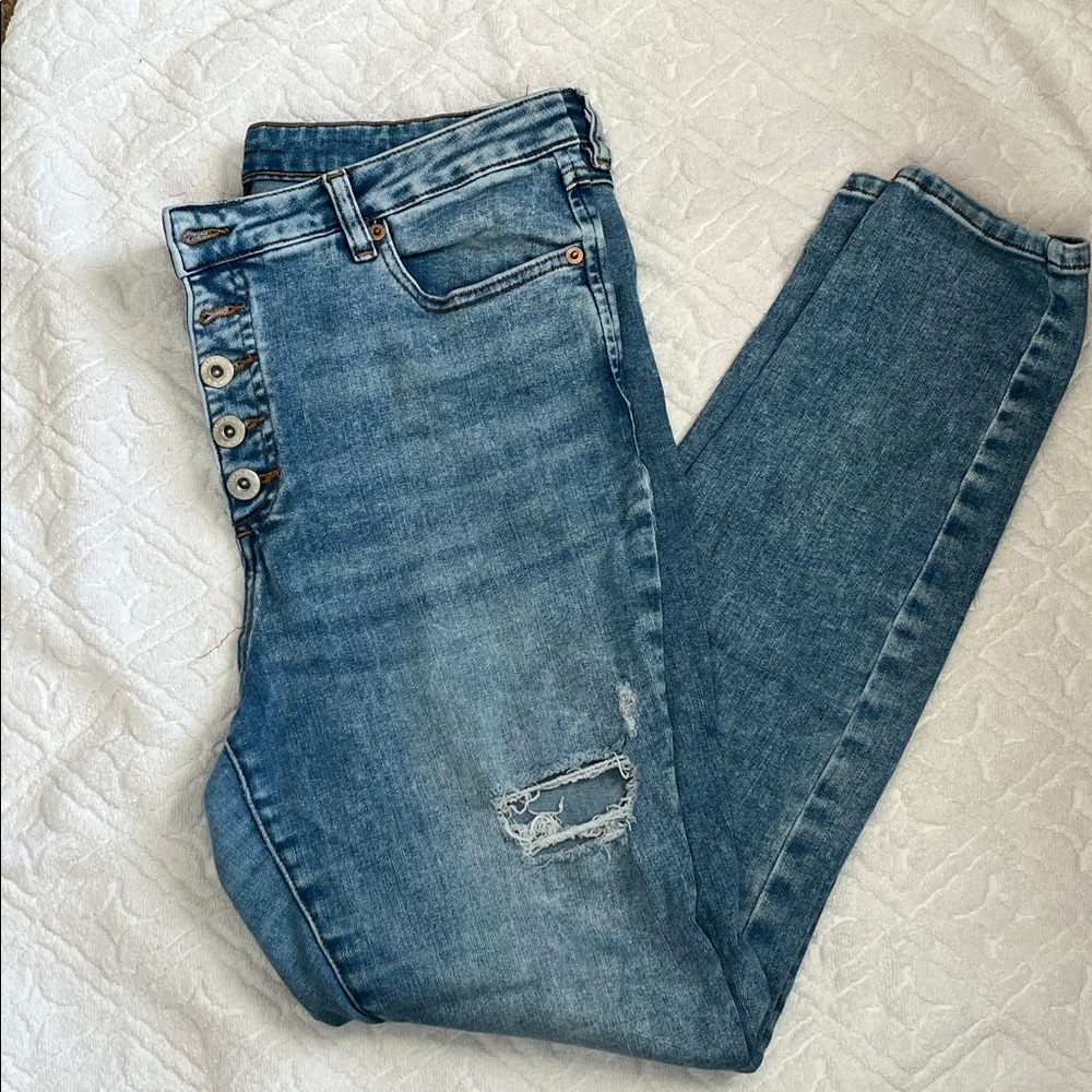 INC International Concepts Blue Skinny Jeans